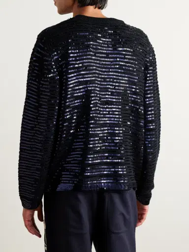 BODE Spotlight Sequinned Virgin Wool Cardigan - Men | Thumbnail 3 BODE Spotlight Sequinned Virgin Wool Cardigan - Men | Thumbnail 3