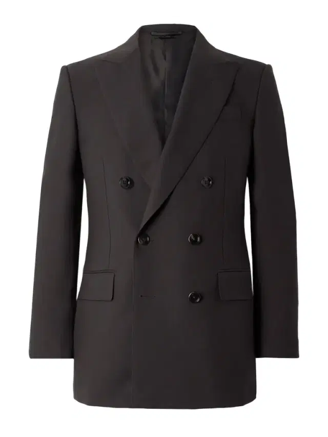 Tom Ford Hopsack Double-Breasted Wool Suit Jacket - Men