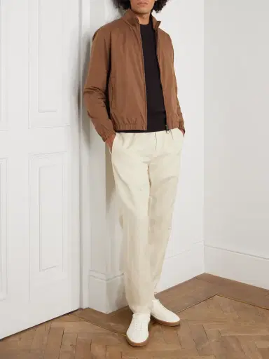 Loro Piana Storm System® Twill Bomber Jacket - Men | Thumbnail 2 Loro Piana Storm System® Twill Bomber Jacket - Men | Thumbnail 2
