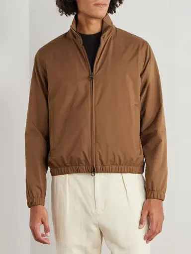 Loro Piana Storm System® Twill Bomber Jacket - Men | Thumbnail 3 Loro Piana Storm System® Twill Bomber Jacket - Men | Thumbnail 3