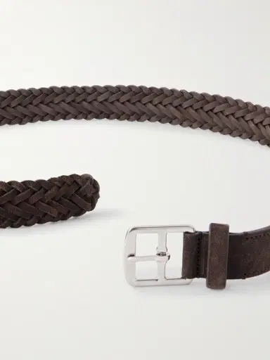 Officine Creative 3.5cm Woven Suede Belt - Men | Thumbnail 2 Officine Creative 3.5cm Woven Suede Belt - Men | Thumbnail 2