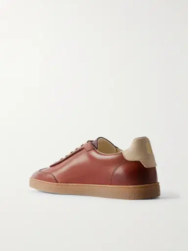 Brunello Cucinelli Coda Di Rondine Leather Sneakers - Men | Thumbnail 4 Brunello Cucinelli Coda Di Rondine Leather Sneakers - Men | Thumbnail 4