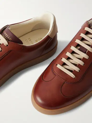 Brunello Cucinelli Coda Di Rondine Leather Sneakers - Men | Thumbnail 5 Brunello Cucinelli Coda Di Rondine Leather Sneakers - Men | Thumbnail 5