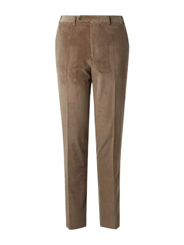 Tapered Cotton-Blend Corduroy Trousers - Men