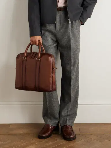Officine Creative Quentin 019 Leather Briefcase - Men | Thumbnail 2 Officine Creative Quentin 019 Leather Briefcase - Men | Thumbnail 2