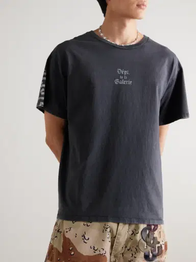 Gallery Dept. Logo-Print Cotton-Jersey T-Shirt - Men | Thumbnail 3 Gallery Dept. Logo-Print Cotton-Jersey T-Shirt - Men | Thumbnail 3