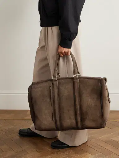 Officine Creative Quentin 009 Airbrushed Suede Weekend Bag - Men | Thumbnail 2 Officine Creative Quentin 009 Airbrushed Suede Weekend Bag - Men | Thumbnail 2