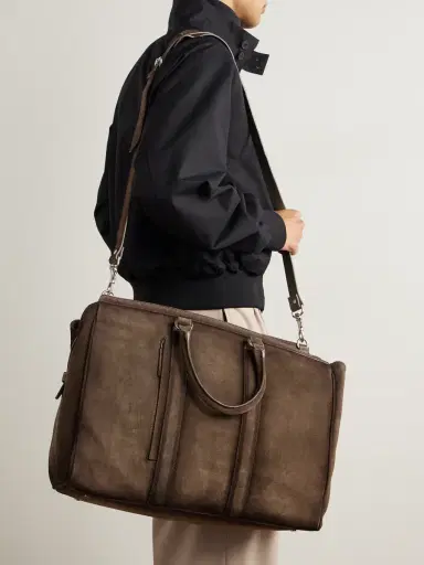 Officine Creative Quentin 009 Airbrushed Suede Weekend Bag - Men | Thumbnail 6 Officine Creative Quentin 009 Airbrushed Suede Weekend Bag - Men | Thumbnail 6