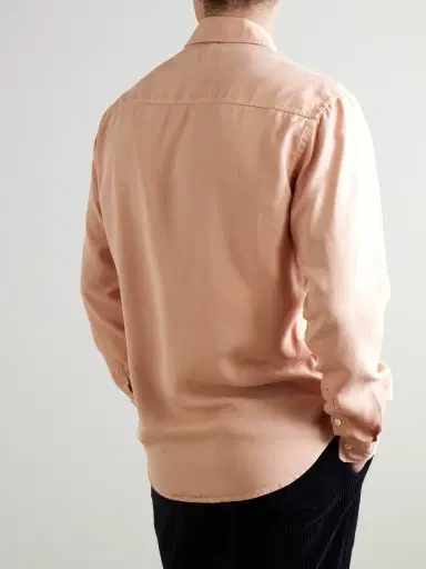 Canali Garment-Dyed Lyocell-Twill Shirt - Men | Thumbnail 4 Canali Garment-Dyed Lyocell-Twill Shirt - Men | Thumbnail 4