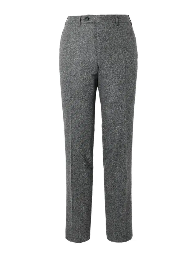 Tapered Wool-Blend Twill Suit Trousers - Men