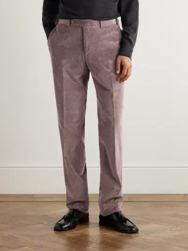 Canali Tapered Cotton-Blend Corduroy Trousers - Men | Thumbnail 3 Canali Tapered Cotton-Blend Corduroy Trousers - Men | Thumbnail 3