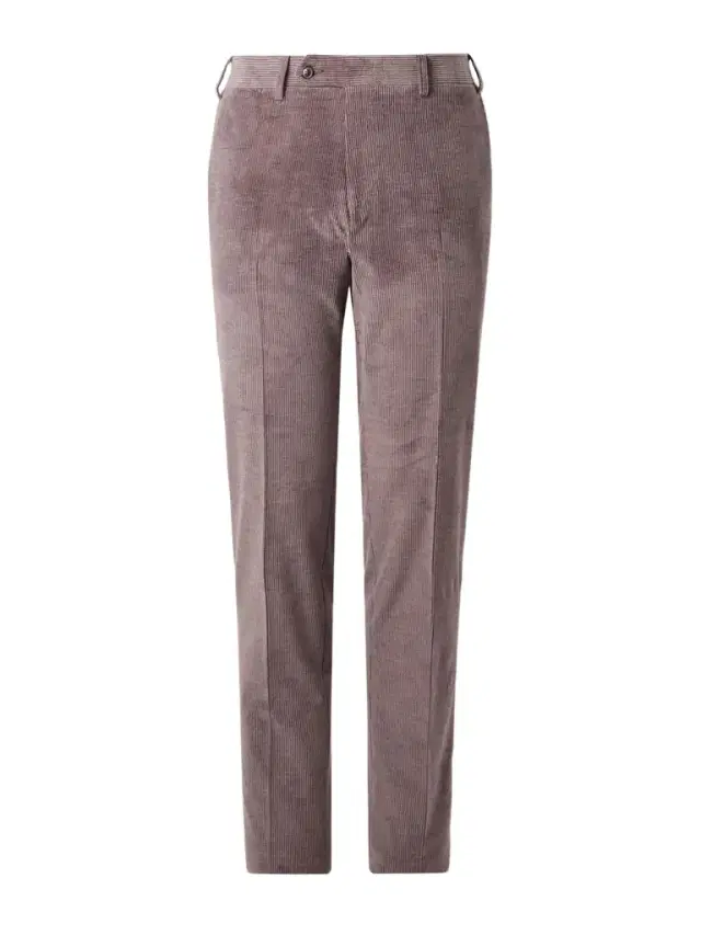 Canali Tapered Cotton-Blend Corduroy Trousers - Men