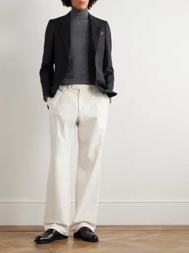 Brunello Cucinelli Silk and Cotton-Blend Rollneck Sweater - Men | Thumbnail 2 Brunello Cucinelli Silk and Cotton-Blend Rollneck Sweater - Men | Thumbnail 2