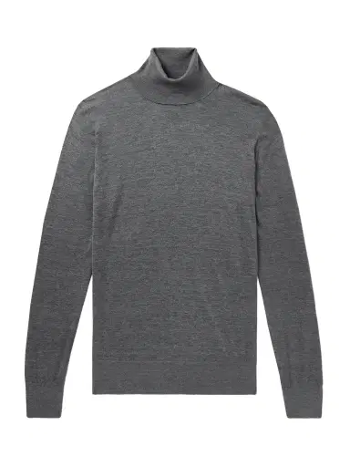 Brunello Cucinelli Silk and Cotton-Blend Rollneck Sweater - Men | Thumbnail 1 Brunello Cucinelli Silk and Cotton-Blend Rollneck Sweater - Men | Thumbnail 1