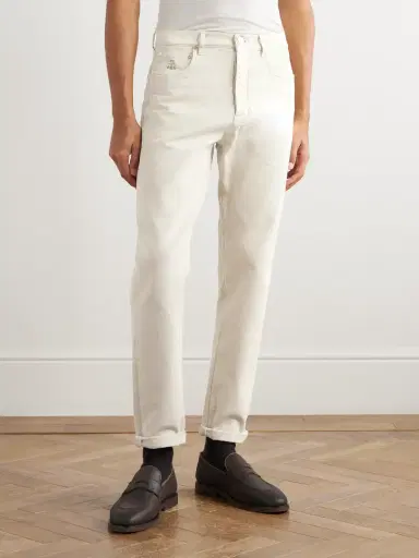 Brunello Cucinelli Slim-Fit Cotton-Corduroy Trousers - Men | Thumbnail 3 Brunello Cucinelli Slim-Fit Cotton-Corduroy Trousers - Men | Thumbnail 3