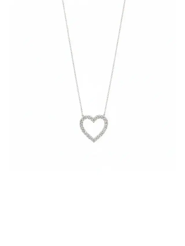 Wish Fine Jewelry 0.50ct Diamond 14K Gold Heart Necklace