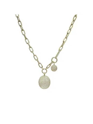 Wish Fine Jewelry 3.70ct Diamond 14K Gold Statement Necklace | Thumbnail 1 Wish Fine Jewelry 3.70ct Diamond 14K Gold Statement Necklace | Thumbnail 1