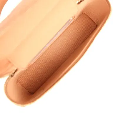 Chanel Chanel Top Handle Long Vanity Case with Chain Dark Beige Shiny Caviar Light Gold Hardware | Thumbnail 8
