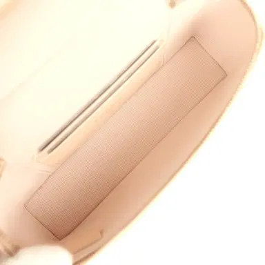 Chanel Chanel Top Handle Long Vanity Case with Chain Light Beige Shiny Caviar Light Gold Hardware | Thumbnail 9