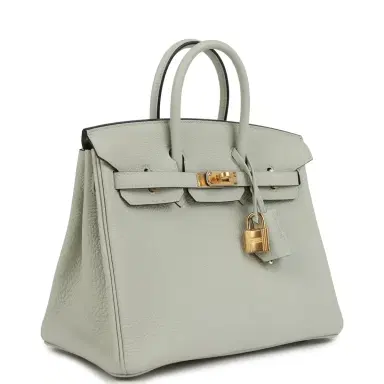 HERMÈS Hermes Birkin 25 Gris Neve Togo Gold Hardware | Thumbnail 2