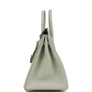 HERMÈS Hermes Birkin 25 Gris Neve Togo Gold Hardware | Thumbnail 3