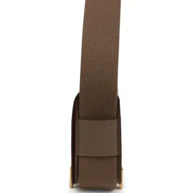 HERMÈS Hermes Geta Etoupe Chevre Mysore Gold Hardware | Thumbnail 3