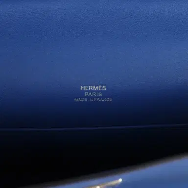 HERMÈS Hermes Kelly Pochette Bleu Royal Swift Palladium Hardware | Thumbnail 7 HERMÈS Hermes Kelly Pochette Bleu Royal Swift Palladium Hardware | Thumbnail 7
