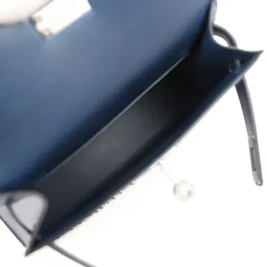 HERMÈS Hermes Kelly Sellier 20 Clouté Bleu Abyss Box Palladium Hardware | Thumbnail 9 HERMÈS Hermes Kelly Sellier 20 Clouté Bleu Abyss Box Palladium Hardware | Thumbnail 9
