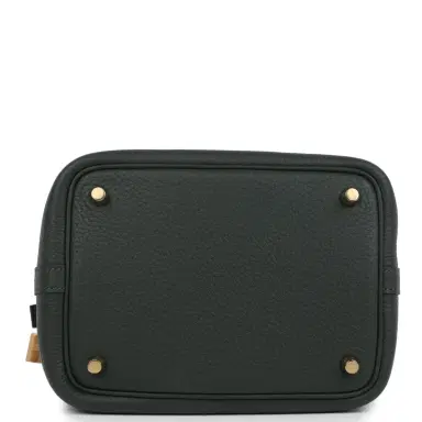 HERMÈS Hermes Picotin Lock 18 Vert Mangrove Clemence Gold Hardware | Thumbnail 6 HERMÈS Hermes Picotin Lock 18 Vert Mangrove Clemence Gold Hardware | Thumbnail 6