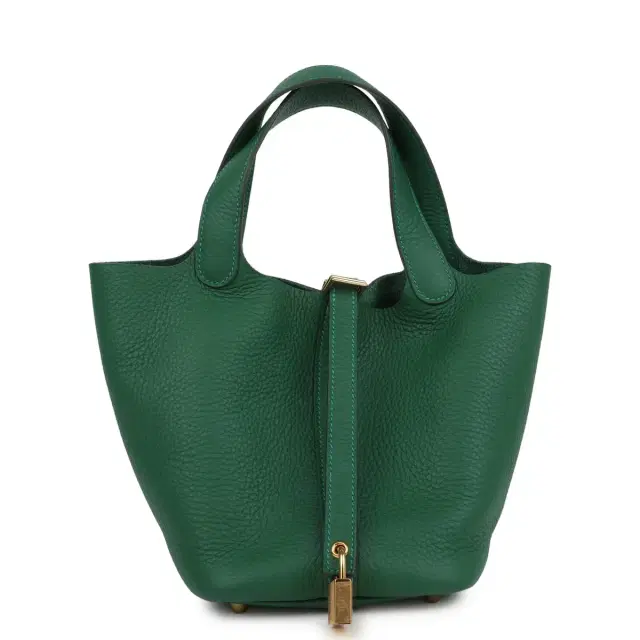 Hermes Picotin Lock 18 Vert Moyen Clemence Gold Hardware