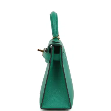 HERMÈS Pre-owned Hermes Kelly Sellier 20 Vert Jade Epsom Gold Hardware | Thumbnail 3 HERMÈS Pre-owned Hermes Kelly Sellier 20 Vert Jade Epsom Gold Hardware | Thumbnail 3