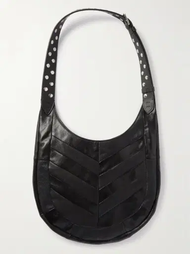 Valentino Garavani Small Studded Paneled Leather Shoulder Bag | Thumbnail 3