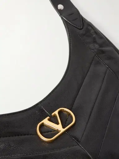 Valentino Garavani Small Studded Paneled Leather Shoulder Bag | Thumbnail 4