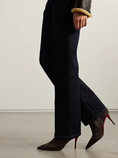 Christian Louboutin Miss Z 80 Suede Ankle Boots | Thumbnail 2 Christian Louboutin Miss Z 80 Suede Ankle Boots | Thumbnail 2