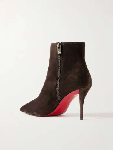 Christian Louboutin Miss Z 80 Suede Ankle Boots | Thumbnail 3 Christian Louboutin Miss Z 80 Suede Ankle Boots | Thumbnail 3