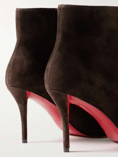Christian Louboutin Miss Z 80 Suede Ankle Boots | Thumbnail 4 Christian Louboutin Miss Z 80 Suede Ankle Boots | Thumbnail 4