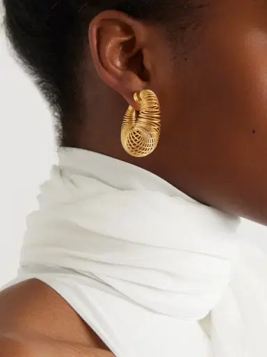 Alaïa tone Hoop Earrings | Thumbnail 2