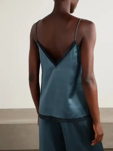 Eres Instant Lace-trimmed Silk-satin Camisole | Thumbnail 3 Eres Instant Lace-trimmed Silk-satin Camisole | Thumbnail 3