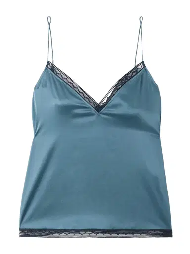 Eres Instant Lace-trimmed Silk-satin Camisole | Thumbnail 1 Eres Instant Lace-trimmed Silk-satin Camisole | Thumbnail 1