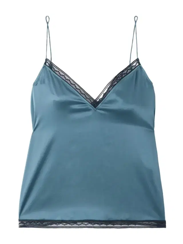 Instant Lace-trimmed Silk-satin Camisole
