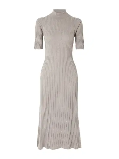 Brunello Cucinelli Ribbed Cashmere-blend Midi Dress | Thumbnail 1 Brunello Cucinelli Ribbed Cashmere-blend Midi Dress | Thumbnail 1