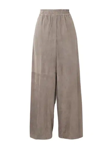 Brunello Cucinelli Suede Wide-leg Pants | Thumbnail 1 Brunello Cucinelli Suede Wide-leg Pants | Thumbnail 1