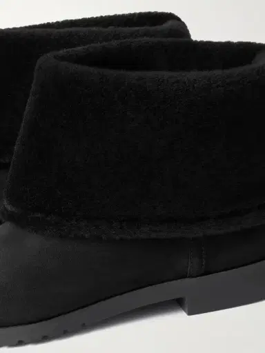 TOTEME Shearling-trimmed Suede Ankle Boots | Thumbnail 4 TOTEME Shearling-trimmed Suede Ankle Boots | Thumbnail 4