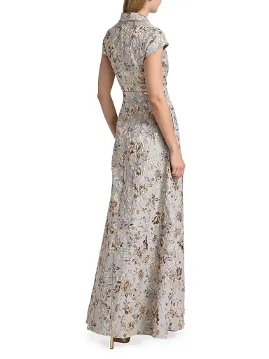 SACHIN & BABI Women's Honora Jacquard Gown - Golden Gardens - Size 4 | Thumbnail 5 SACHIN & BABI Women's Honora Jacquard Gown - Golden Gardens - Size 4 | Thumbnail 5