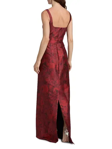 SACHIN & BABI Women's Lana Floral Print Satin Gown | Thumbnail 5