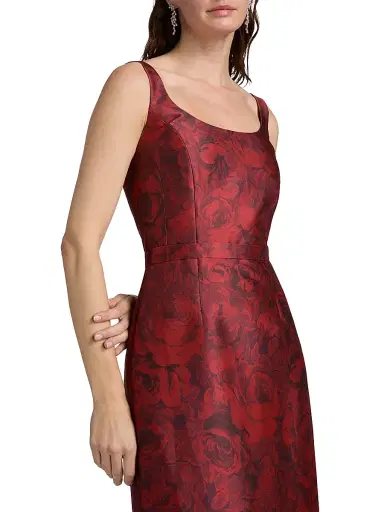 SACHIN & BABI Women's Lana Floral Print Satin Gown | Thumbnail 6