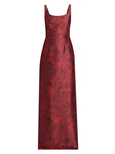 SACHIN & BABI Women's Lana Floral Print Satin Gown | Thumbnail 1