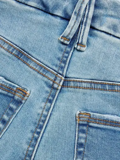 Good American Women's Good Legs Crop Mini Boot Jeans - Blue | Thumbnail 6