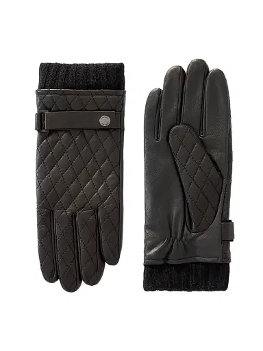 Mackage Men's Reeve Quilted Leather Gloves | Thumbnail 1 Mackage Men's Reeve Quilted Leather Gloves | Thumbnail 1