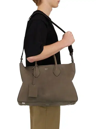 Ferragamo Men's Starvit Grained Leather Tote Bag | Thumbnail 2 Ferragamo Men's Starvit Grained Leather Tote Bag | Thumbnail 2